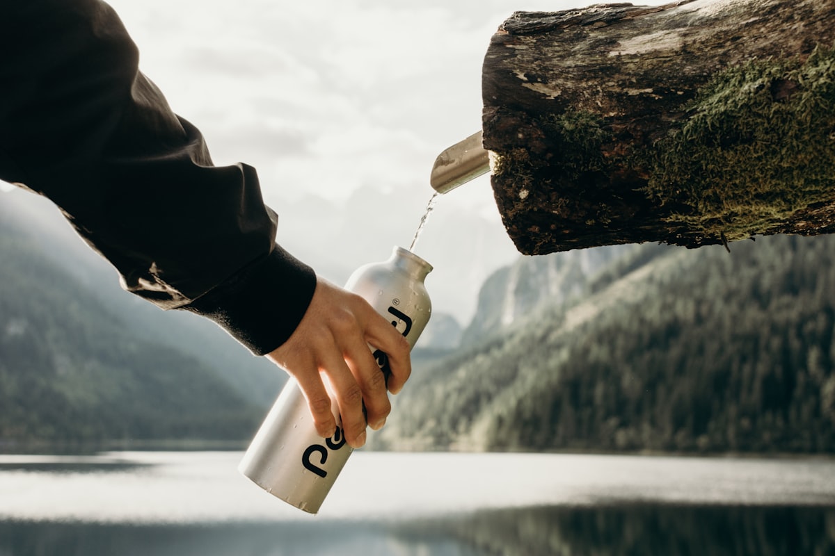 Woman drinking water for hydration